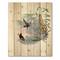 Designart - Vintage Hummingbird On A Branch - Traditional Print on Natural Pine Wood